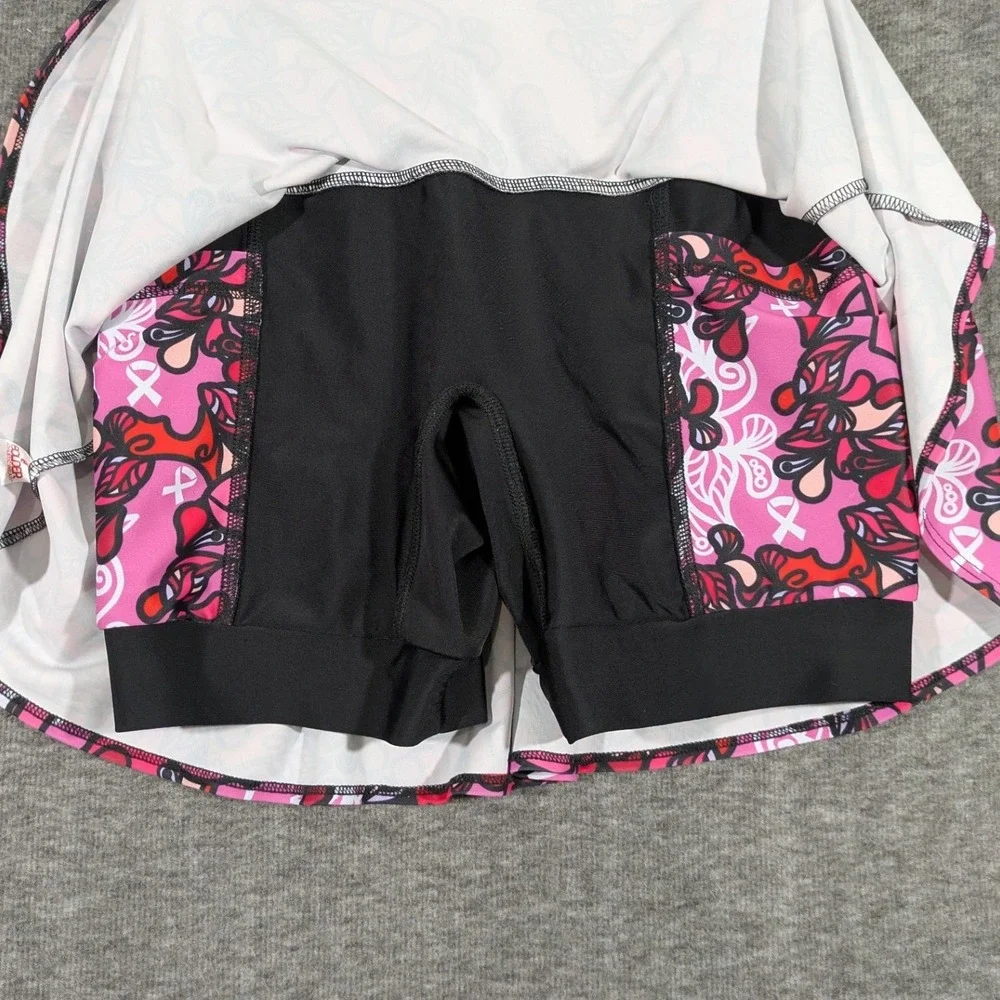 Bolder Athletic Wear Breast Cancer Awareness Pink Ribbon Skort Pockets Small